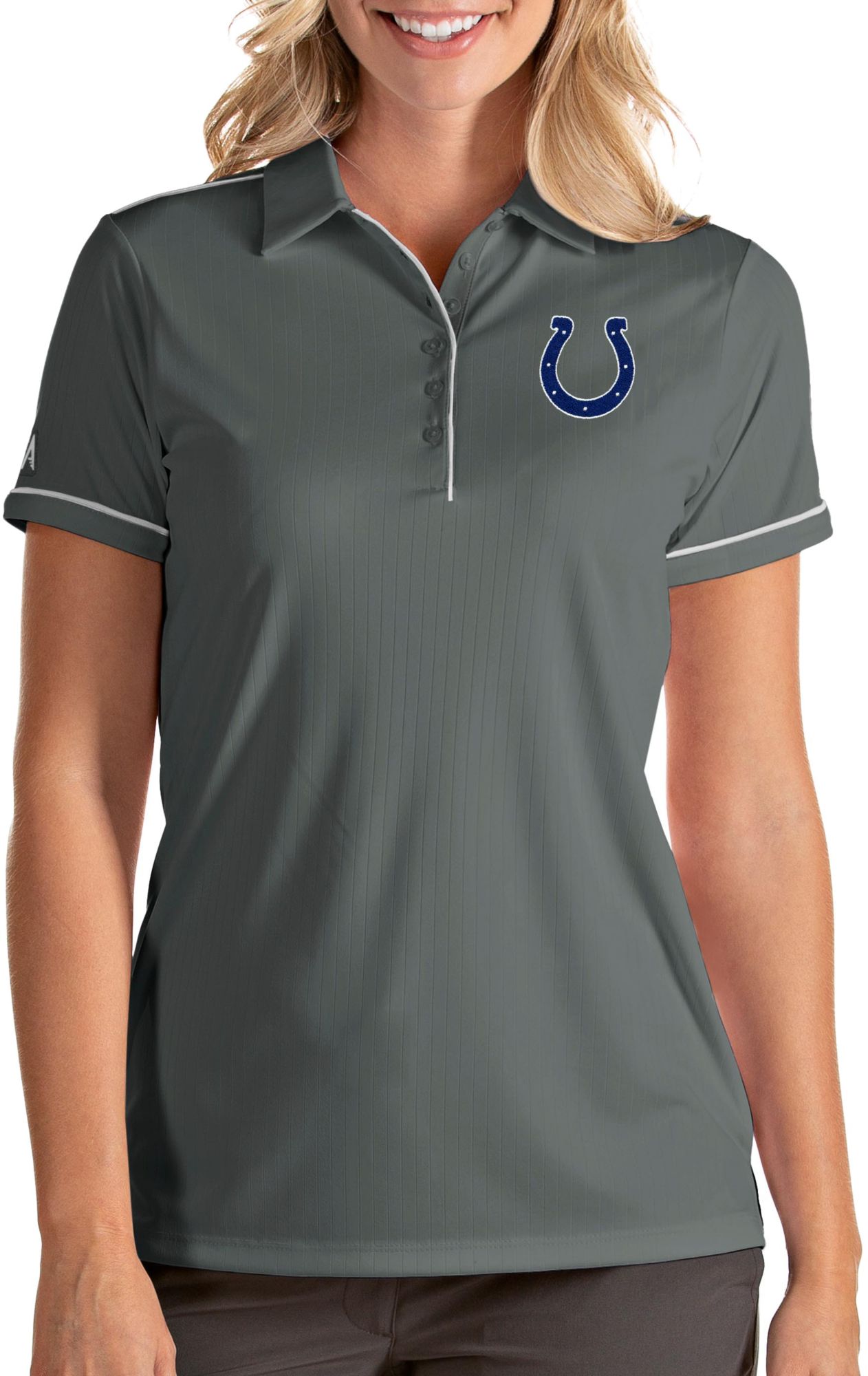 Antigua Apparel / Women's Indianapolis Colts Salute Grey Polo