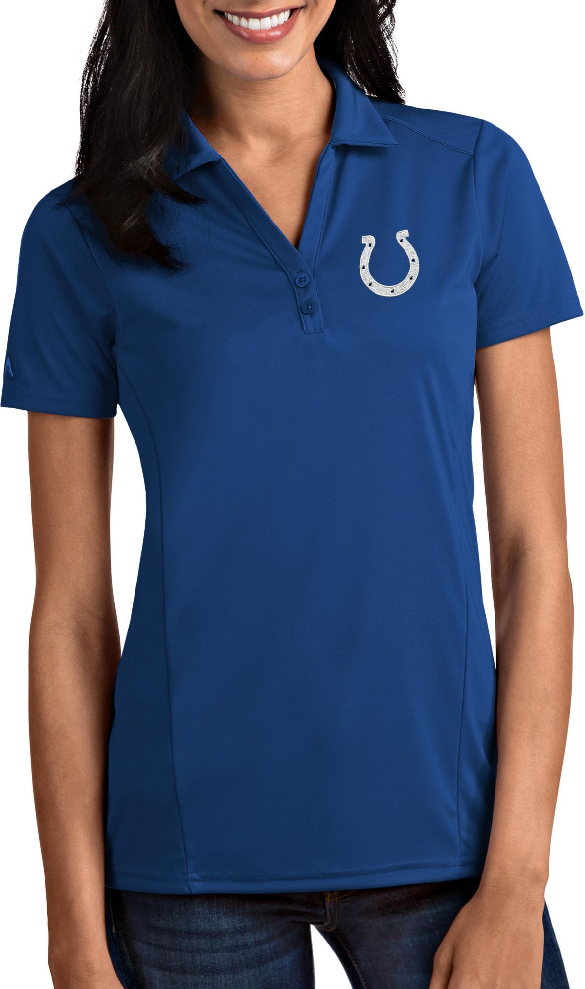Antigua Women's Indianapolis Colts Tribute Royal Polo