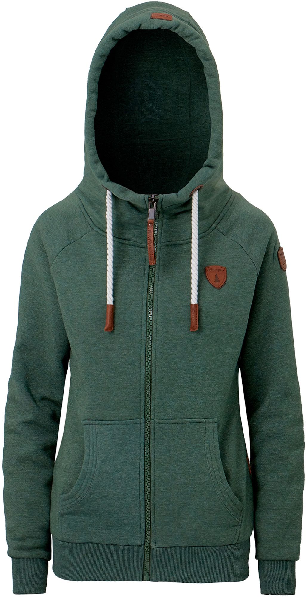 dark green zipper hoodie