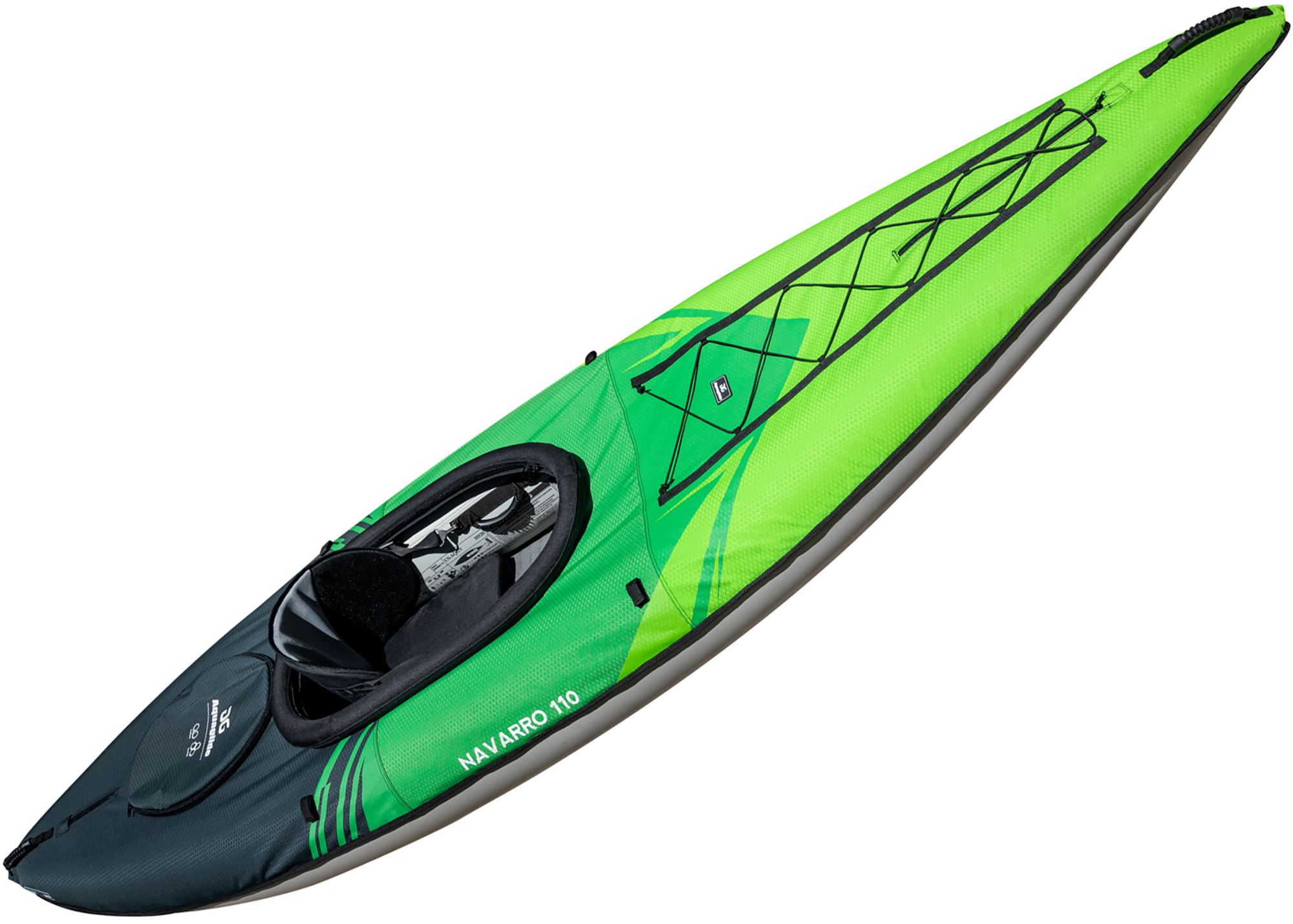 Photos - Kayak / Canoe Aquaglide Navarro 110 Inflatable Kayak, Green 19AQDUNVRR110XXXXPSK