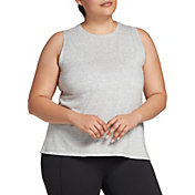 CALIA by Carrie Underwood Women's Plus Size Everyday High Neck Muscle Tank Top