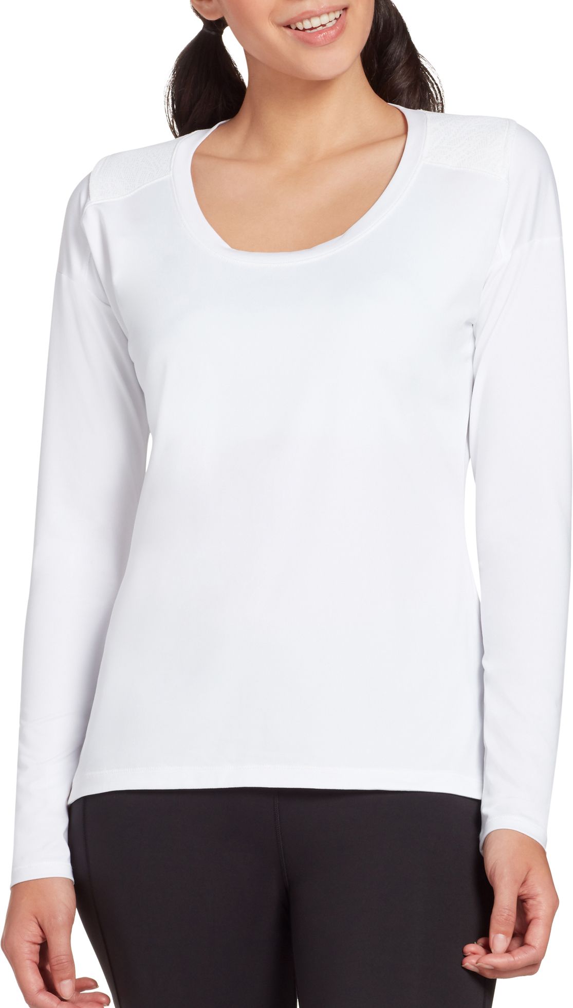 CALIA Women's Mesh Racerback Long Sleeve Shirt