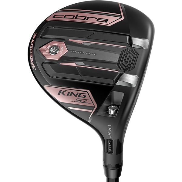 Cobra Women's KING Speedzone Fairway Wood – Black/Rose Gold