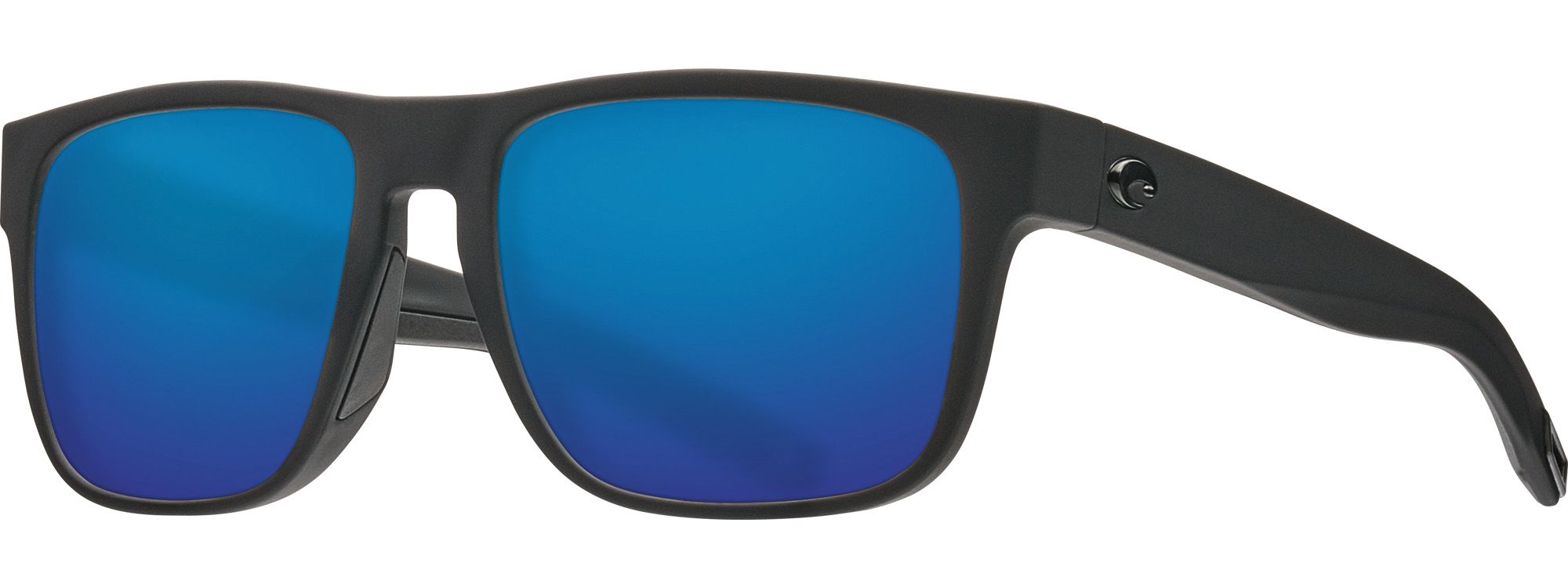 Photos - Sunglasses Costa Del Mar Spearo 580G Polarized , Men's, Blackout/Blue Mirro 