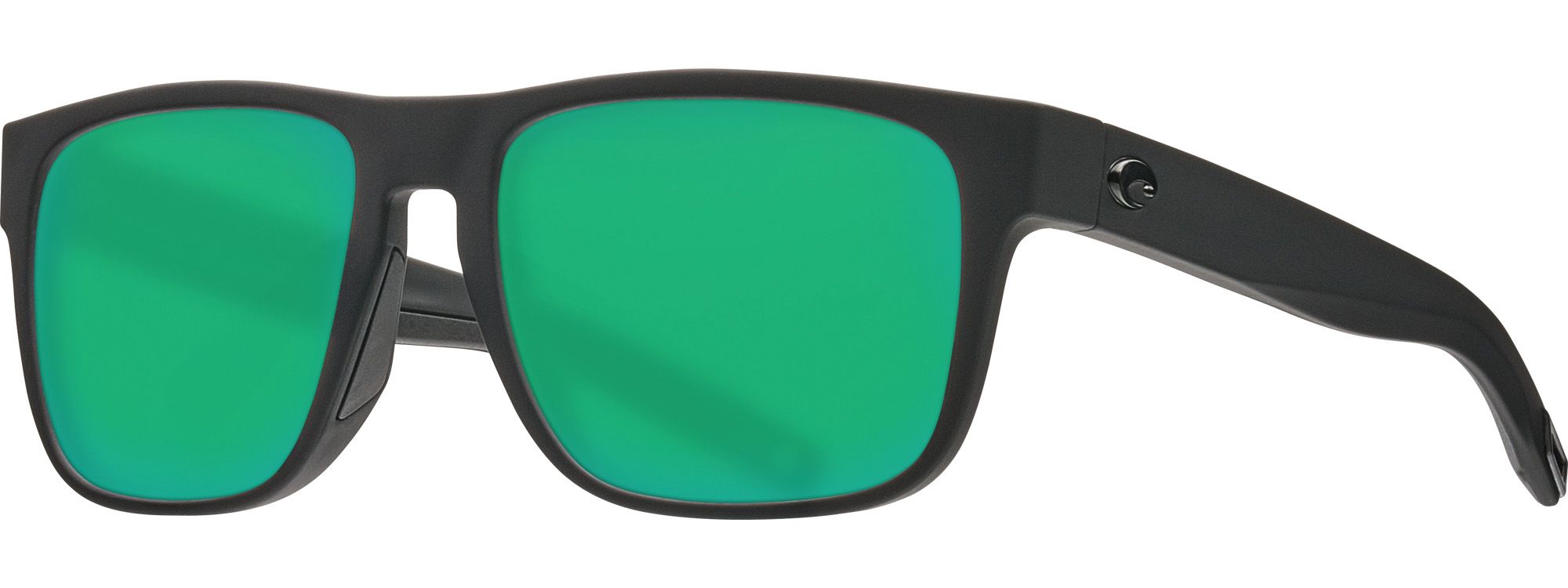 Photos - Sunglasses Costa Del Mar Spearo 580G Polarized , Men's, Blackout/Green Mirr 