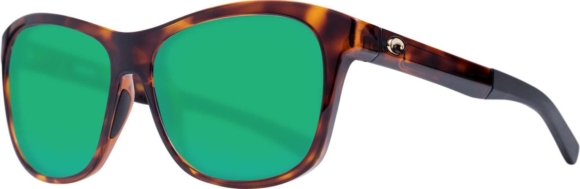 Photos - Sunglasses Costa Del Mar Vela 580P , Men's, Shiny Tortoise/Green | Father's 
