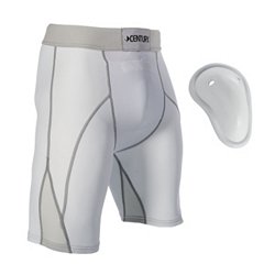  Shock Doctor Compression Shorts with Protective Bio-Flex Cup,  Moisture Wicking Vented Protection, Youth Size White : Clothing, Shoes &  Jewelry