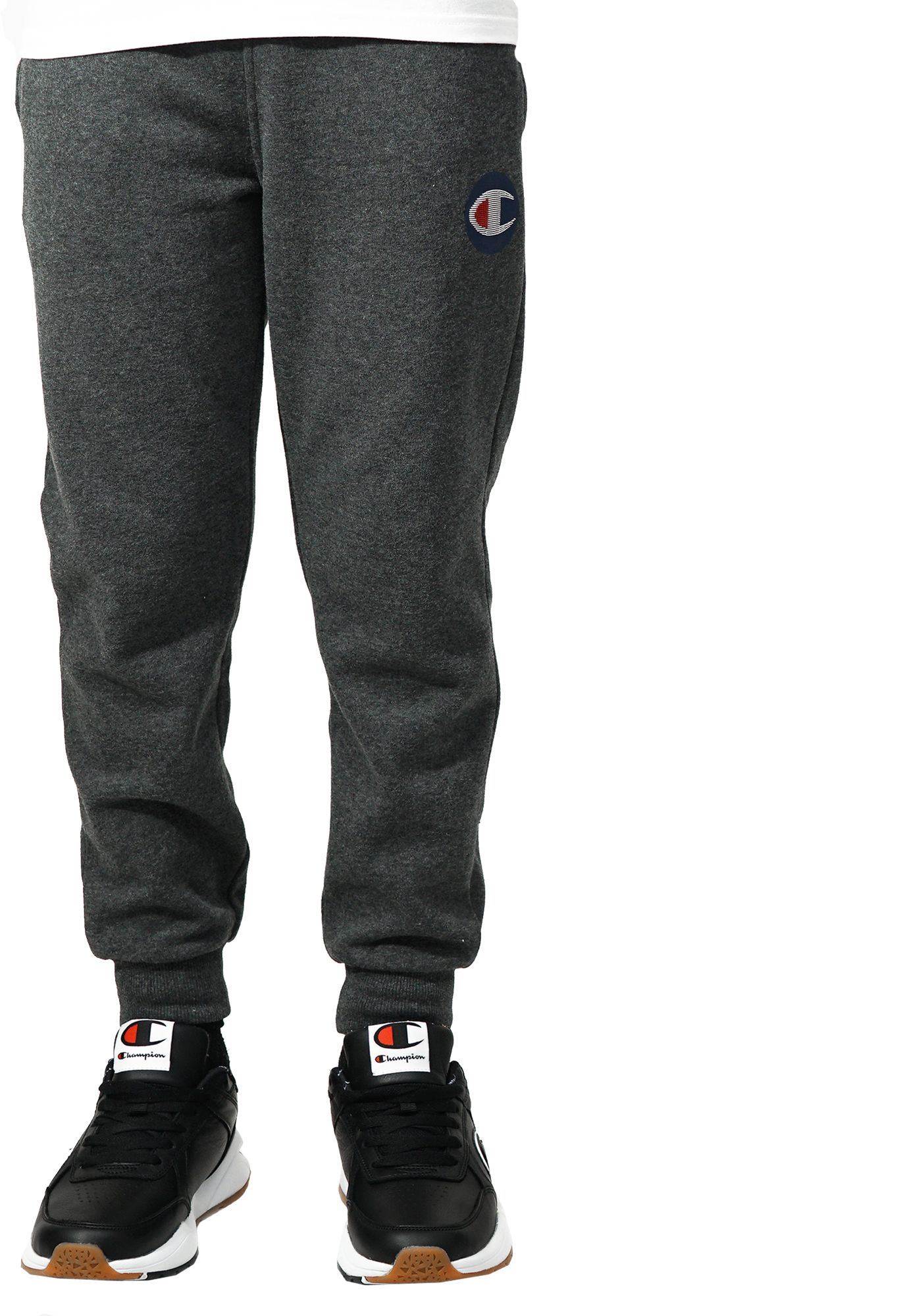 champion joggers men black