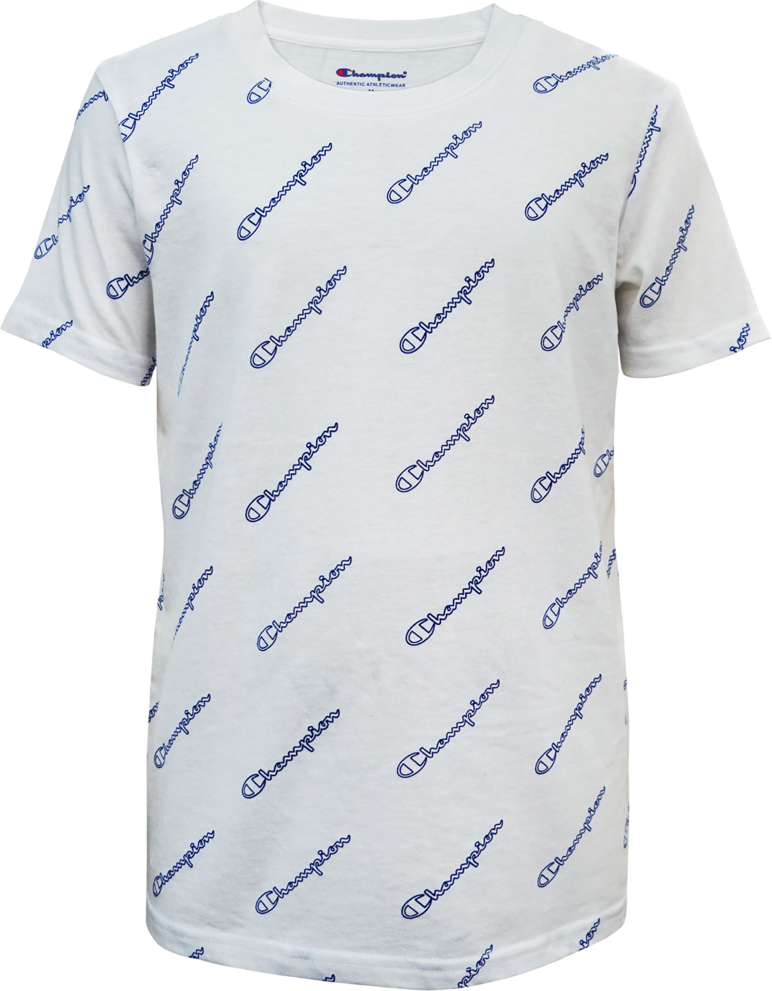 boys red champion shirt