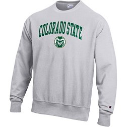 Champion Men's Colorado State Rams Grey Reverse Weave Crew Sweatshirt