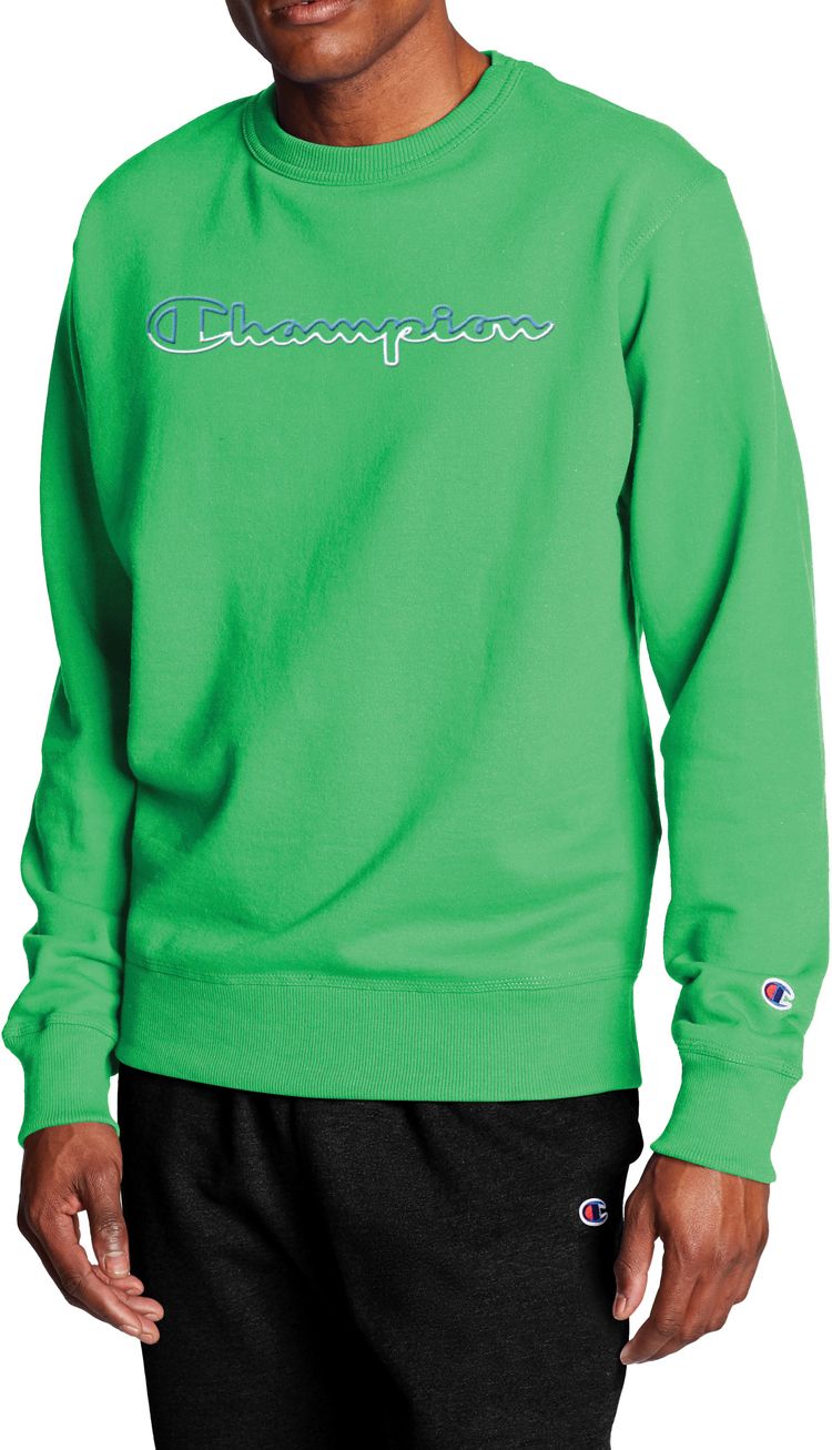 light green champion crewneck