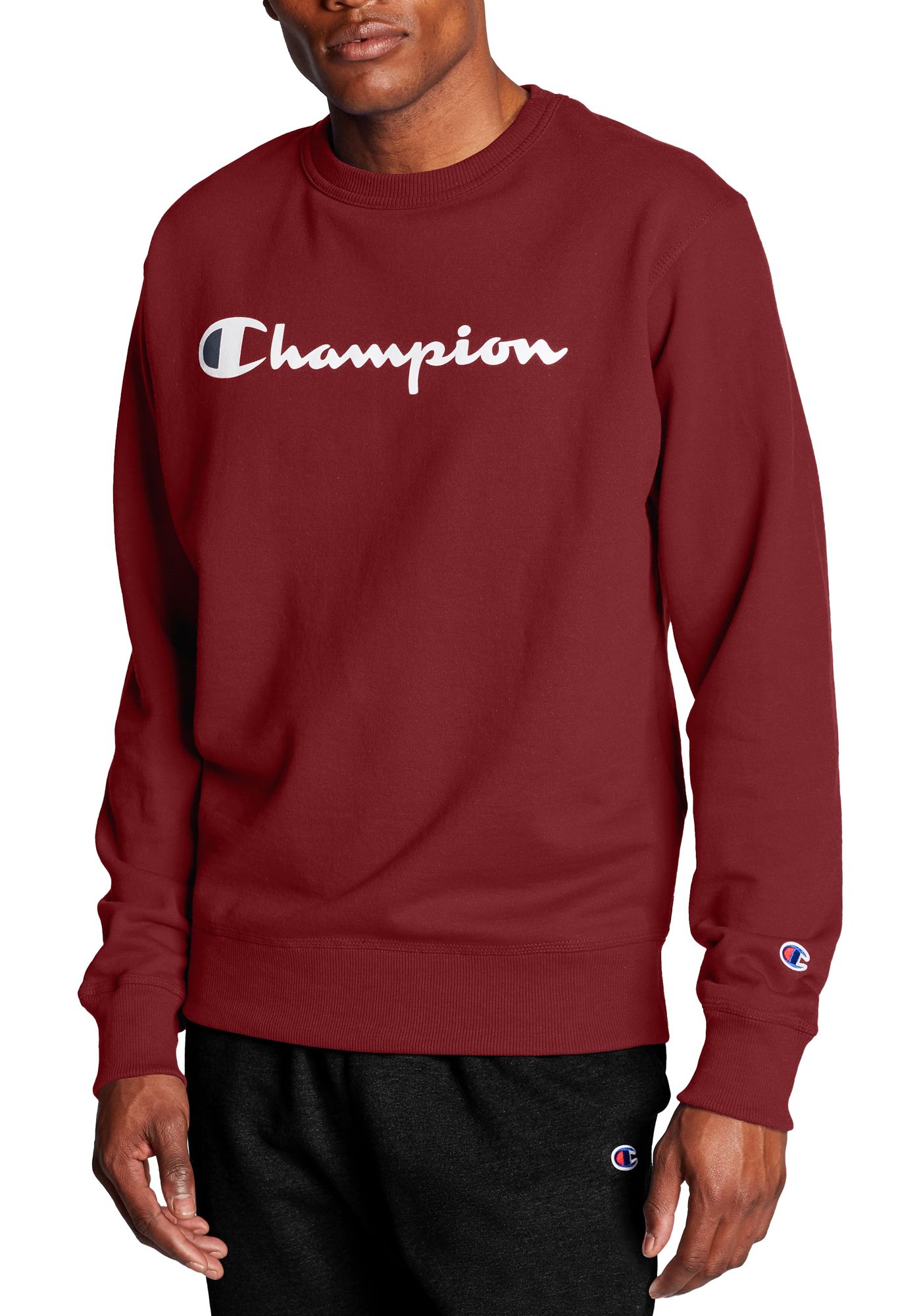 champion crew neck sweatshirt size chart