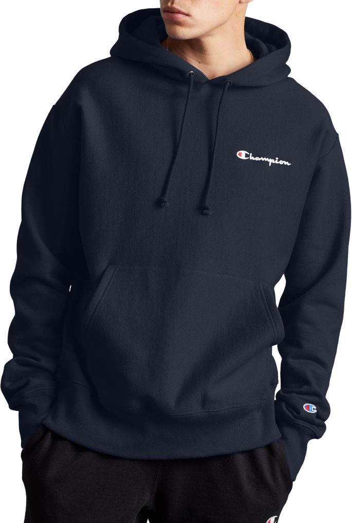 Champion Life Men S Reverse Weave Script Logo Pullover Hoodie
