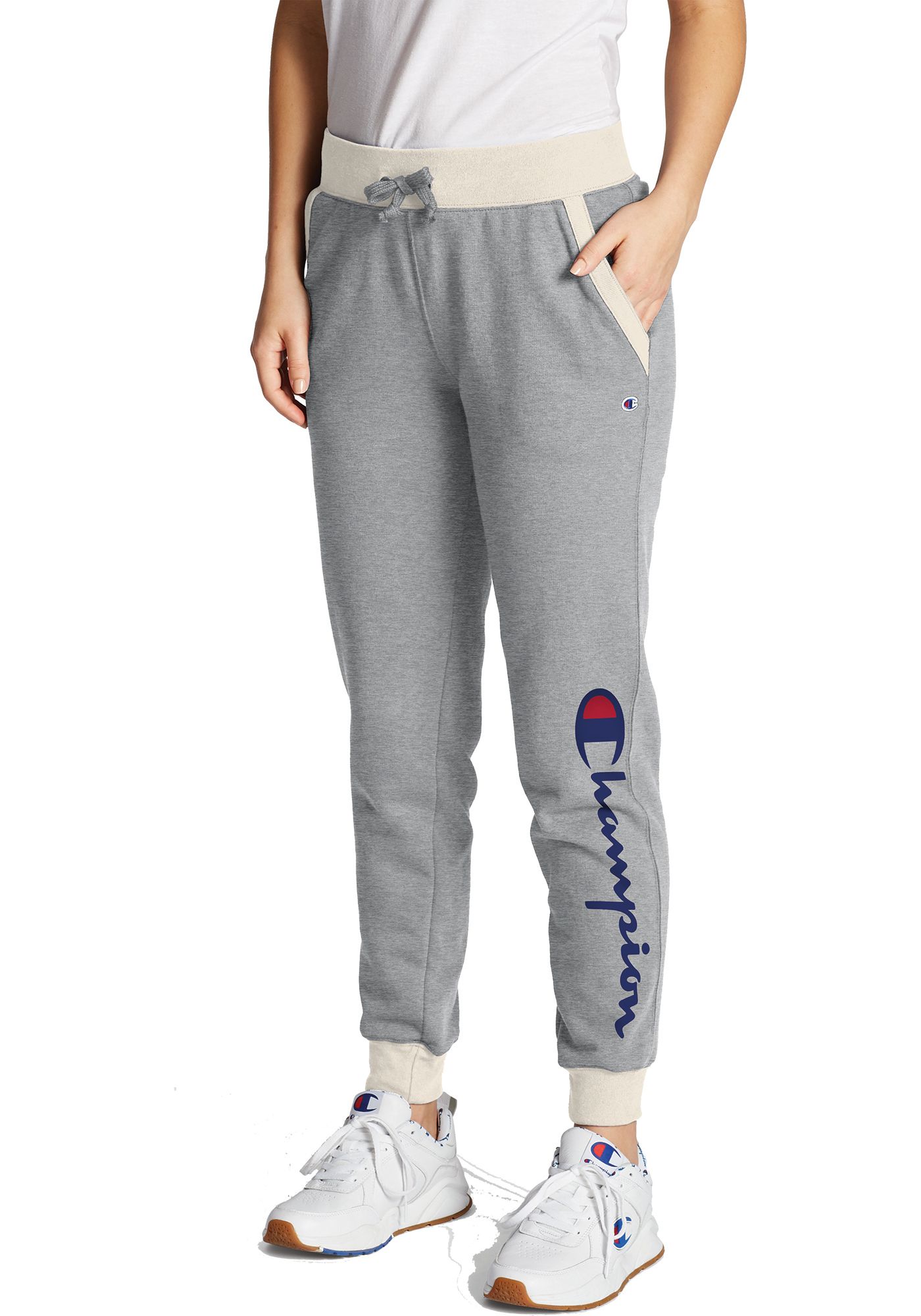 champion women's powerblend fleece jogger