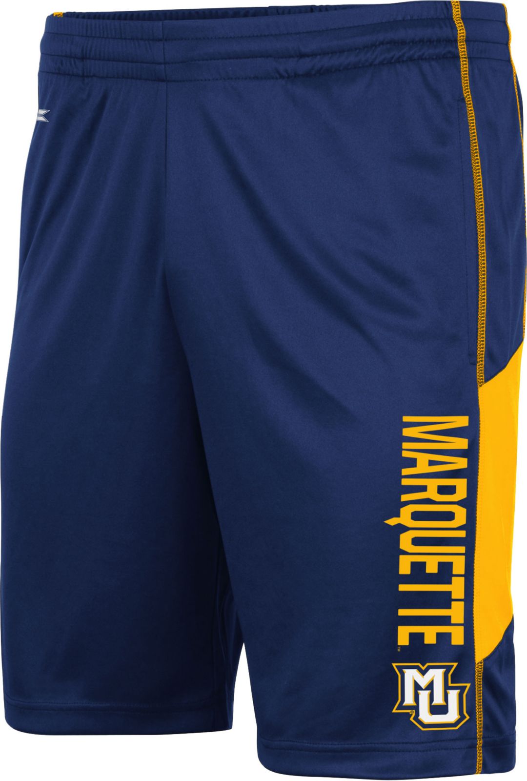 Colosseum Mens Marquette Golden Eagles Blue Grizzly Shorts