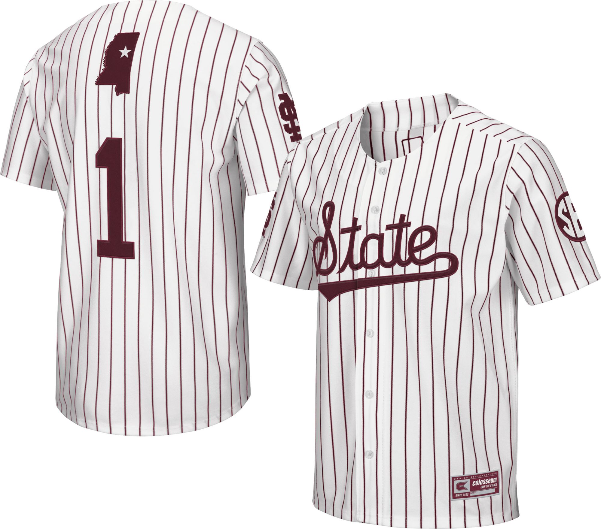 mississippi state baseball jersey for sale