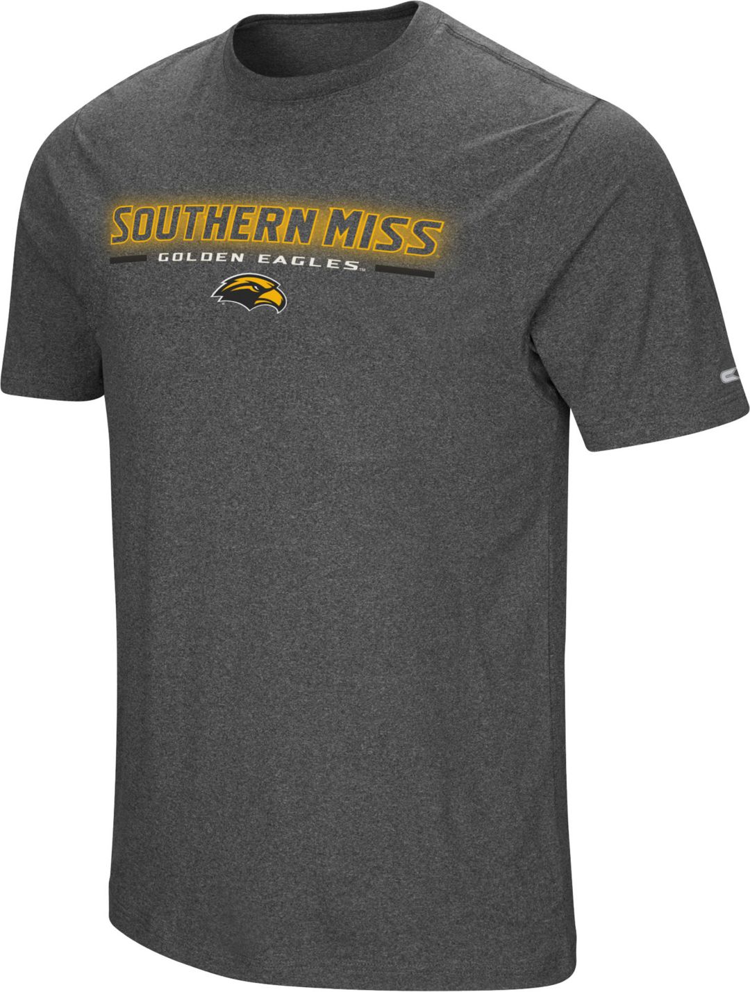 Colosseum Mens Southern Miss Golden Eagles Grey Bluefin T Shirt