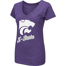 Colosseum Women's Kansas State Wildcats Purple Dual Blend V-Neck T-Shirt