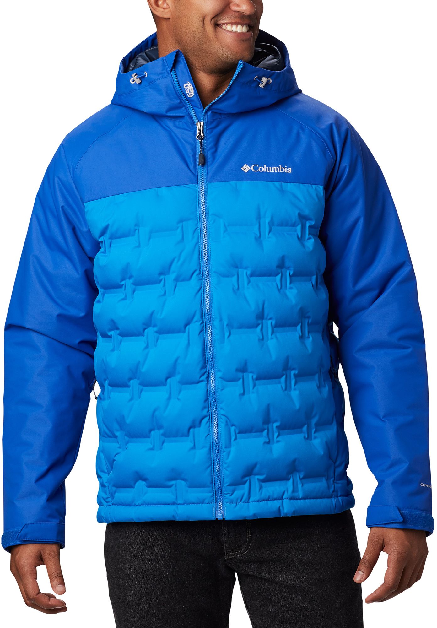 blue columbia jacket men's