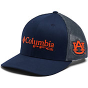 Columbia Men's Auburn Tigers Blue PFG Mesh Fitted Hat