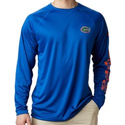Columbia Men's Florida Gators Blue Terminal Tackle Long Sleeve T-Shirt