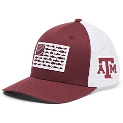 Columbia Men's Texas A&M Aggies Maroon PFG Flag Mesh Fitted Hat