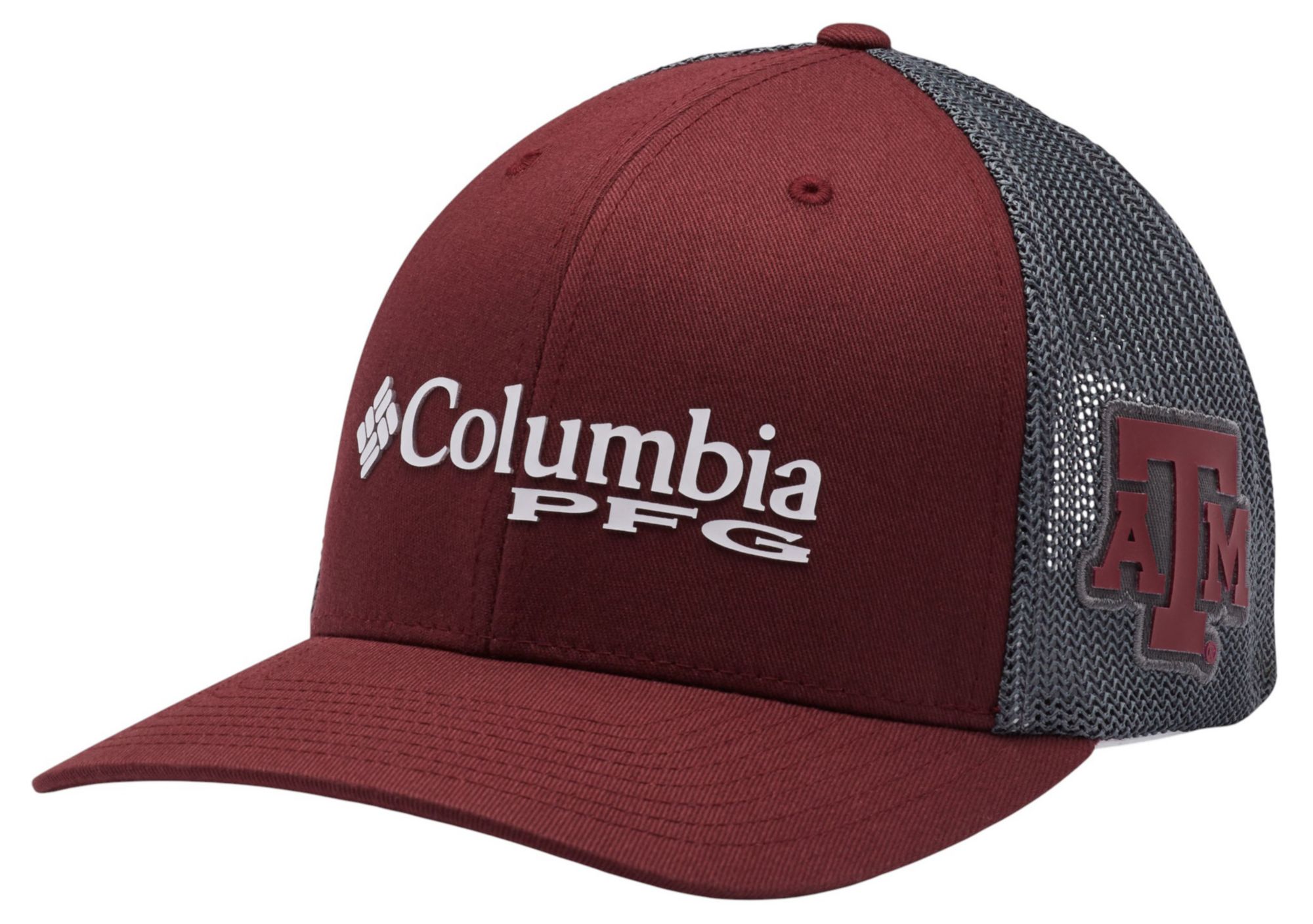 Columbia Men's Texas A&amp;M Aggies Maroon PFG Mesh Fitted Hat