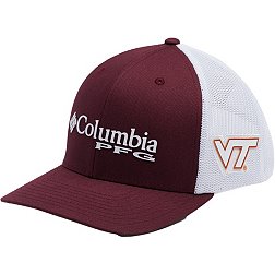 Columbia Virginia Tech Hokies Red Mesh Snapback Hat