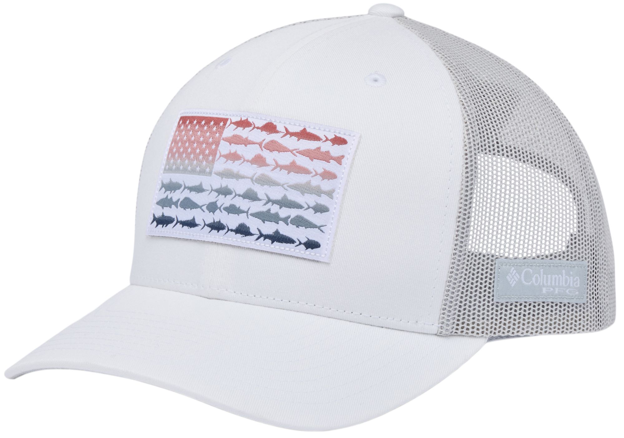 Columbia Men's PFG Mesh Snapback Fish Flag Hat