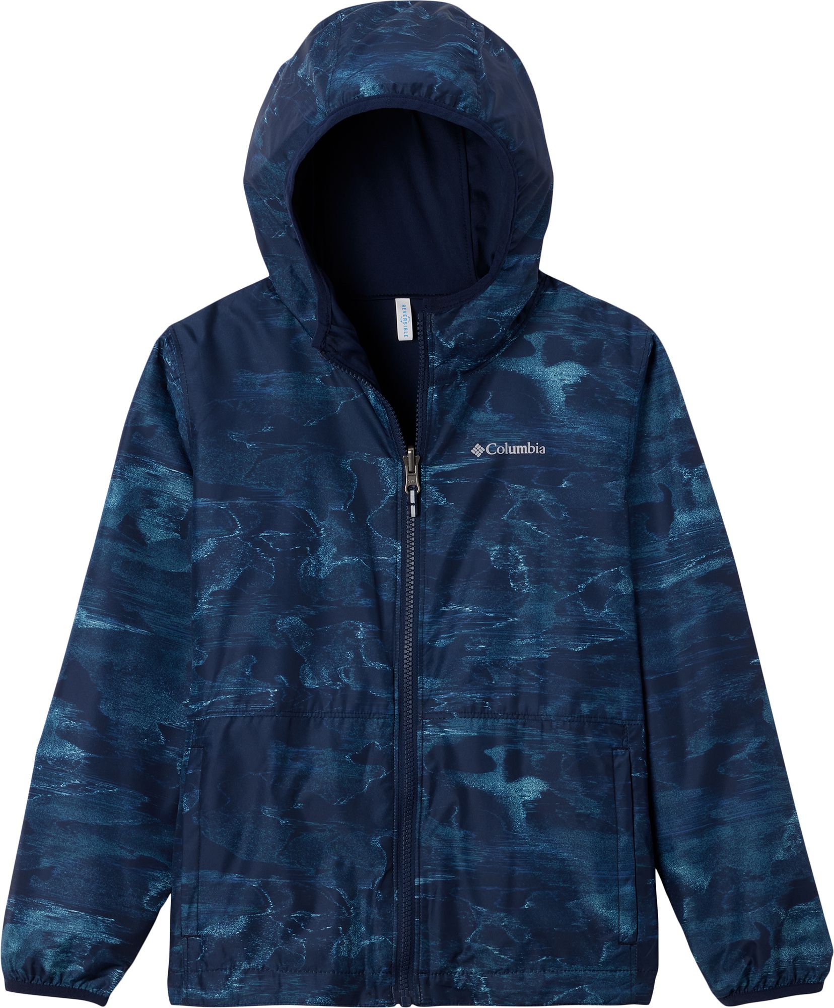 Columbia Youth Reversible Pixel Grabber Rain Jacket