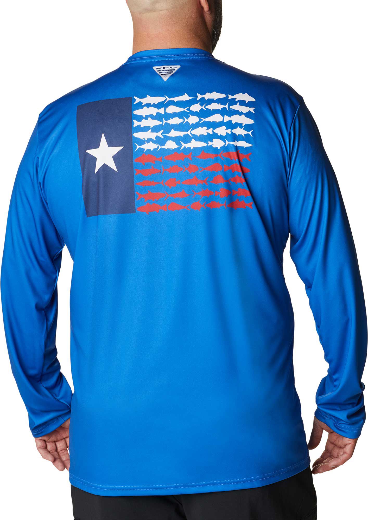 Columbia Men's PFG Terminal Tackle Fish Flag Long Sleeve Shirt