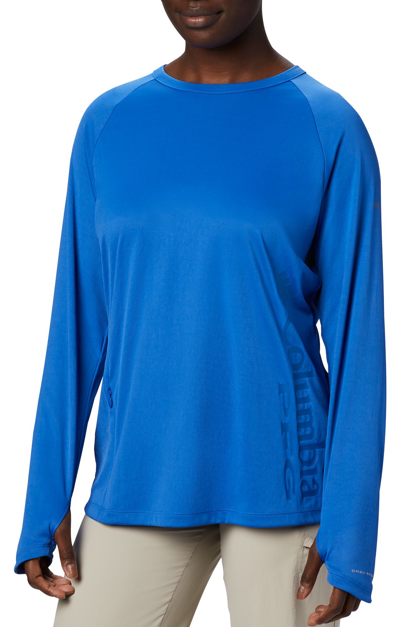 COLUMBIA Women's PFG Buoy Knit Long Sleeve Shirt