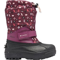 Columbia Kids' Powderbug Forty Print 400g Waterproof Winter Boots