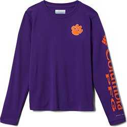 Columbia Men's LSU Tigers Purple Terminal Tackle Long Sleeve T-Shirt