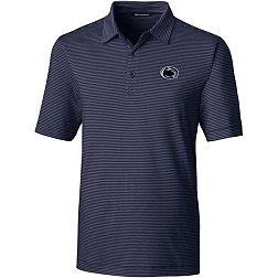 Cutter & Buck Men's Penn State Nittany Lions Blue Forge Pencil Stripe Polo