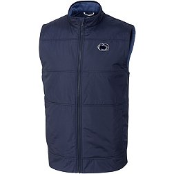 Cutter & Buck Men's Penn State Nittany Lions Blue Stealth Full-Zip Vest