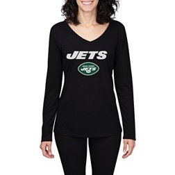 Concepts Sport Women's New York Jets Marathon Black Long Sleeve T-Shirt