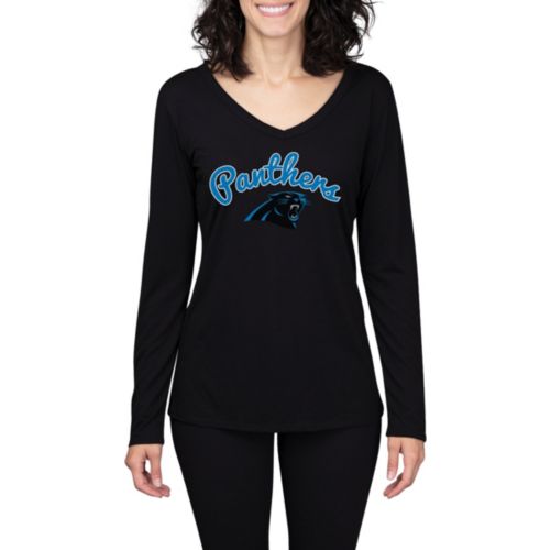 New Era Women's Carolina Panthers Thermal Blue Long Sleeve T-Shirt