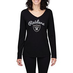 Concepts Sport Women's Las Vegas Raiders Marathon Black Long Sleeve T-Shirt