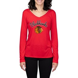 Concepts Sport Women's Chicago Blackhawks Marathon  Knit Long Sleeve T-Shirt