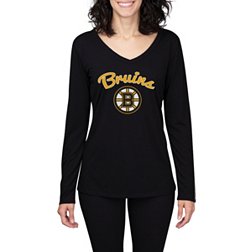 Levelwear Boston Bruins Women's Black Adorn Hooded Sweatshirt, Black, 80% Cotton / 20% POLYESTER, Size S, Rally House