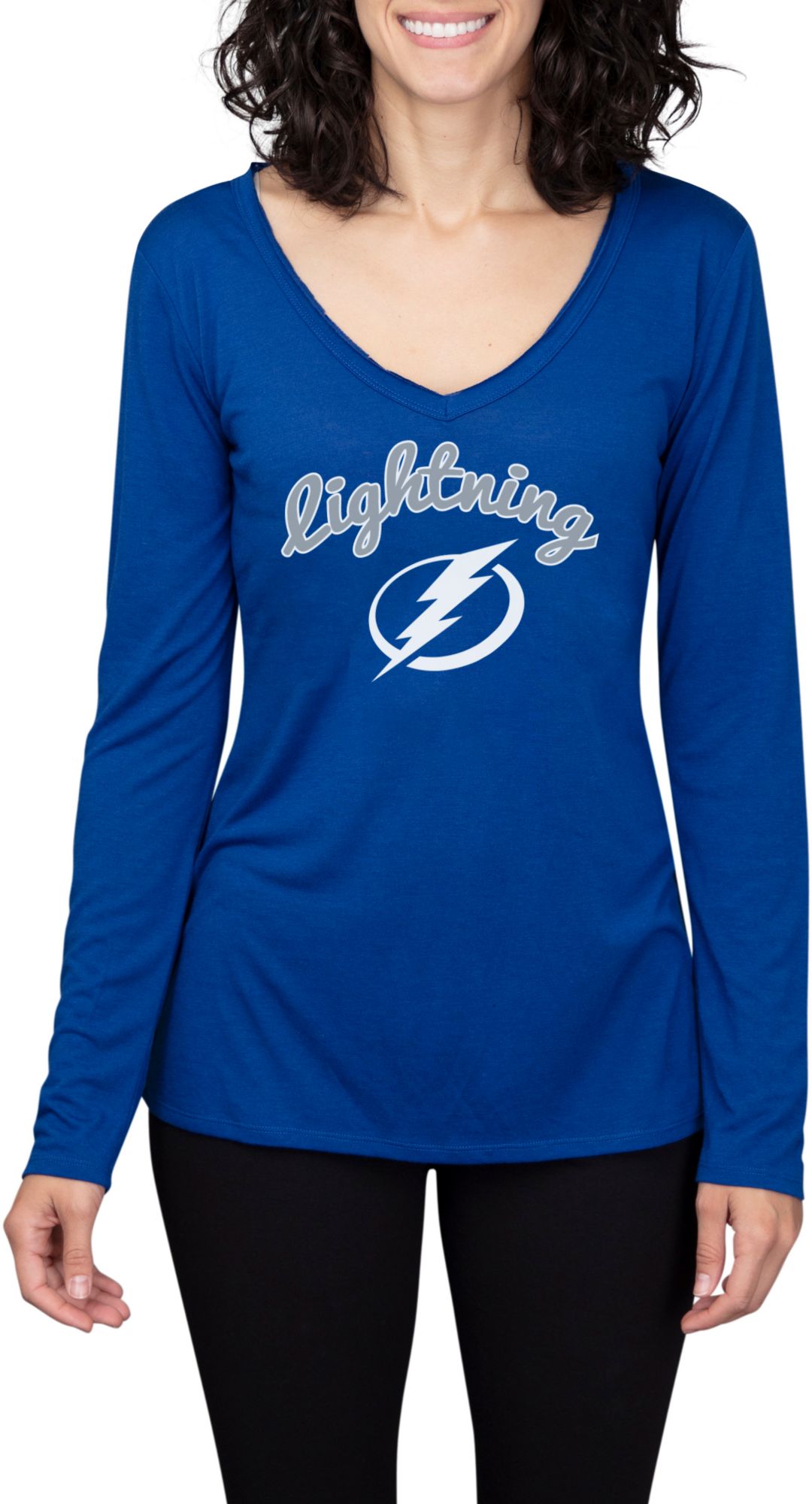 Concepts Sport Women's Tampa Bay Lightning Marathon  Knit Long Sleeve T-Shirt