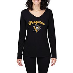 Concepts Sport Women's Pittsburgh Penguins Marathon  Knit Long Sleeve T-Shirt