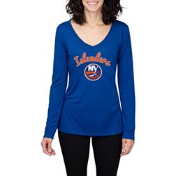 Levelwear Tail Sweep Daily Short Sleeve Tee Shirt - New York Islanders - Womens - Heather Royal - New York Islanders - XL
