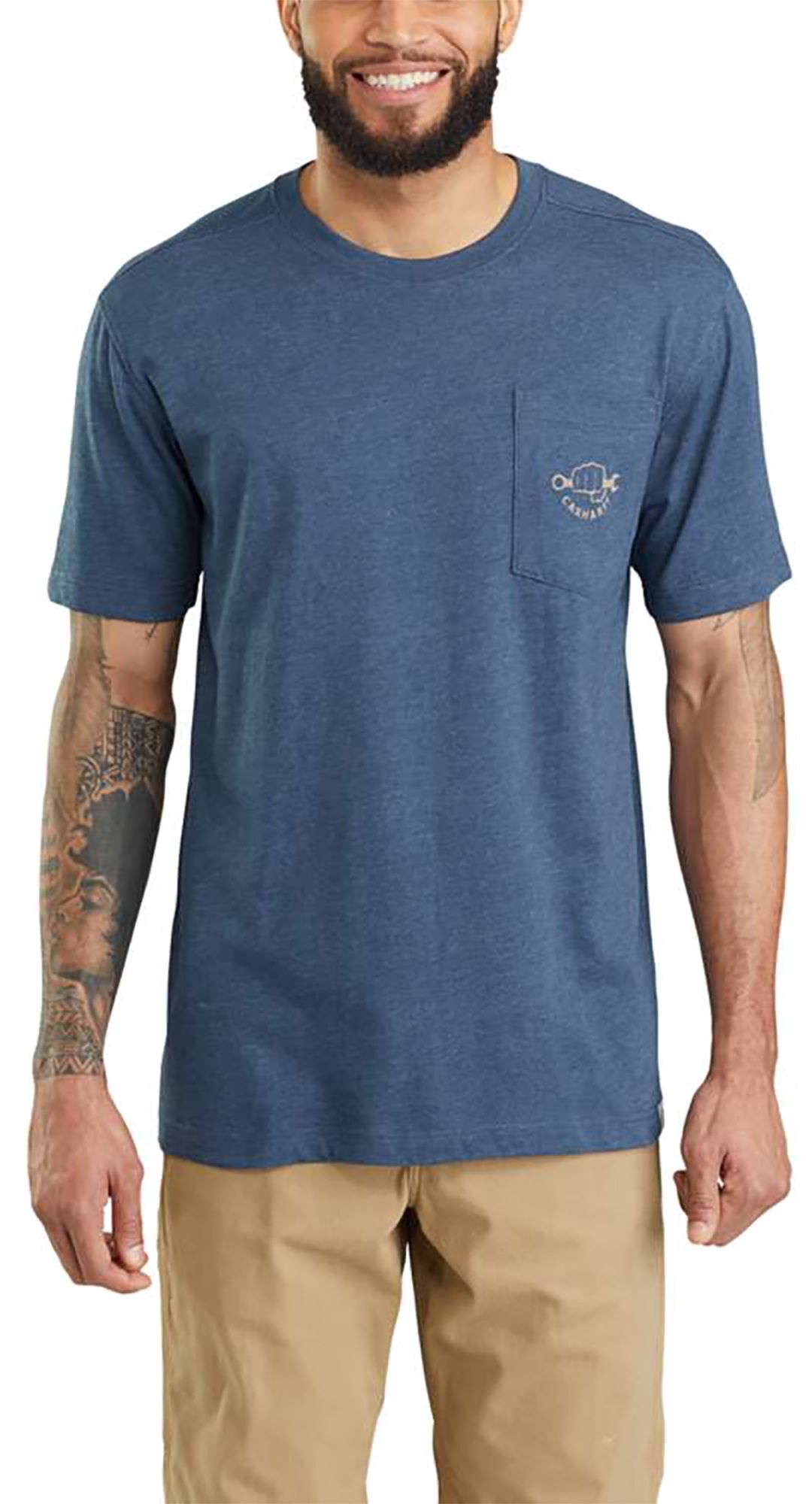 Download Get Mens Heather Pocket T-Shirt Front View Pictures ...