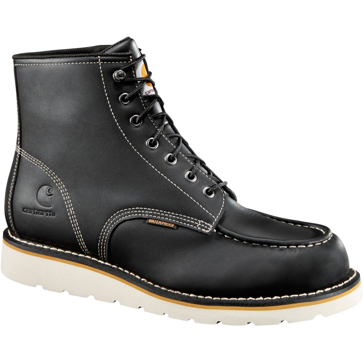 Carhartt Men's Moc Toe Wedge 6'' Waterproof Steel Toe Work Boots