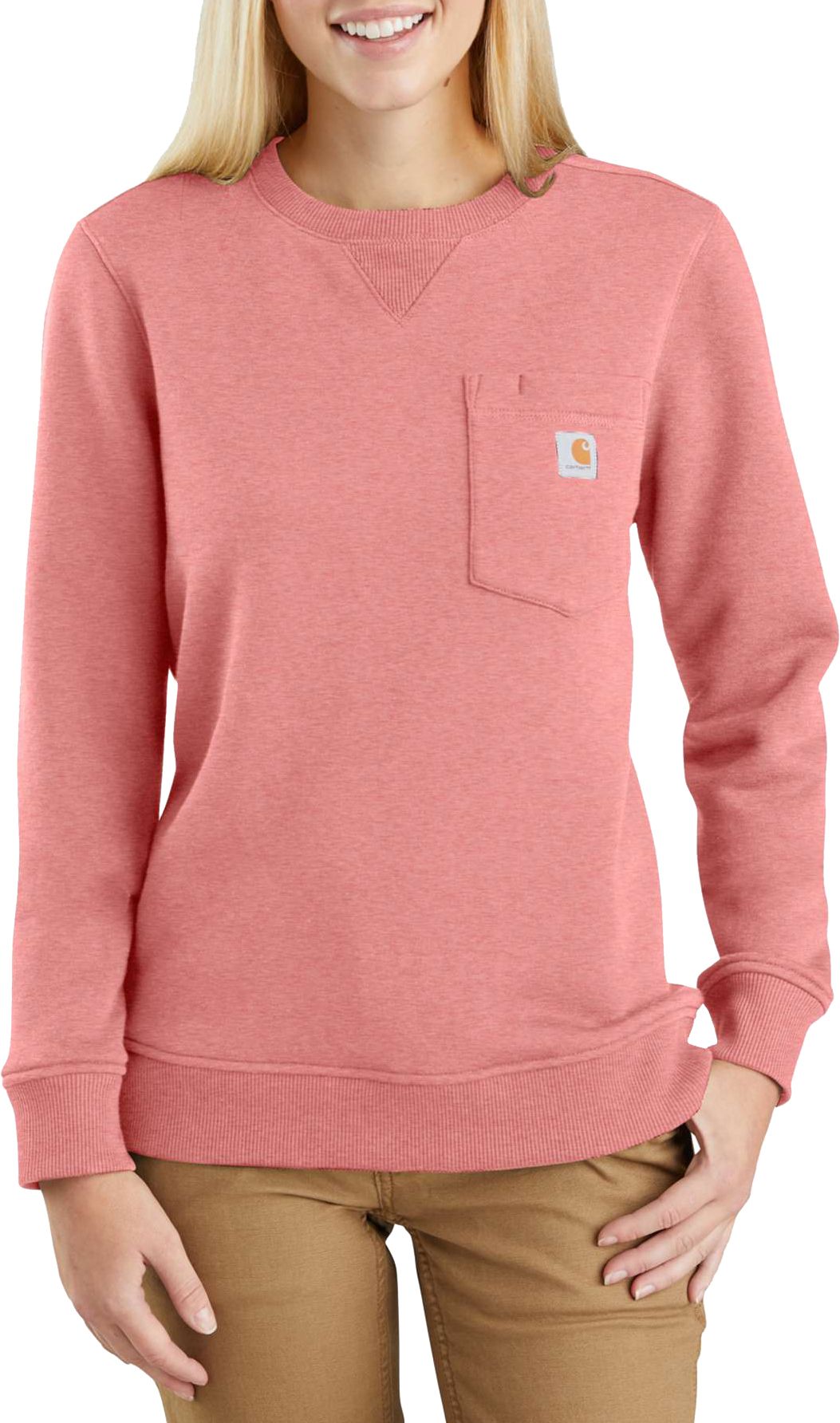 pink carhartt sweatshirt