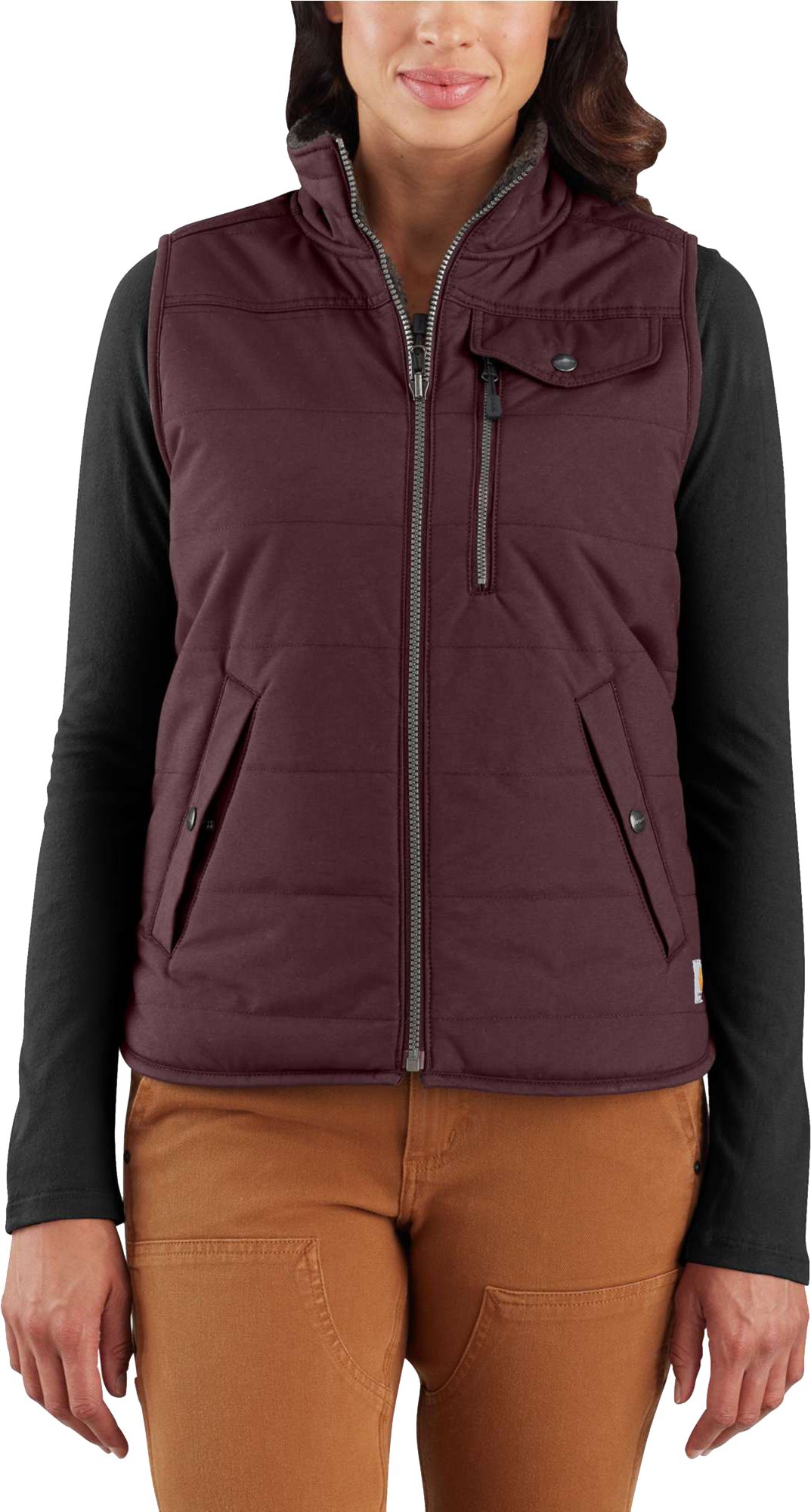 carhartt sherpa lined hooded vest