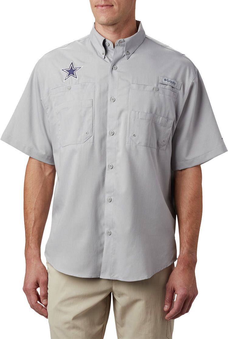 dallas cowboys columbia tamiami short sleeve shirt