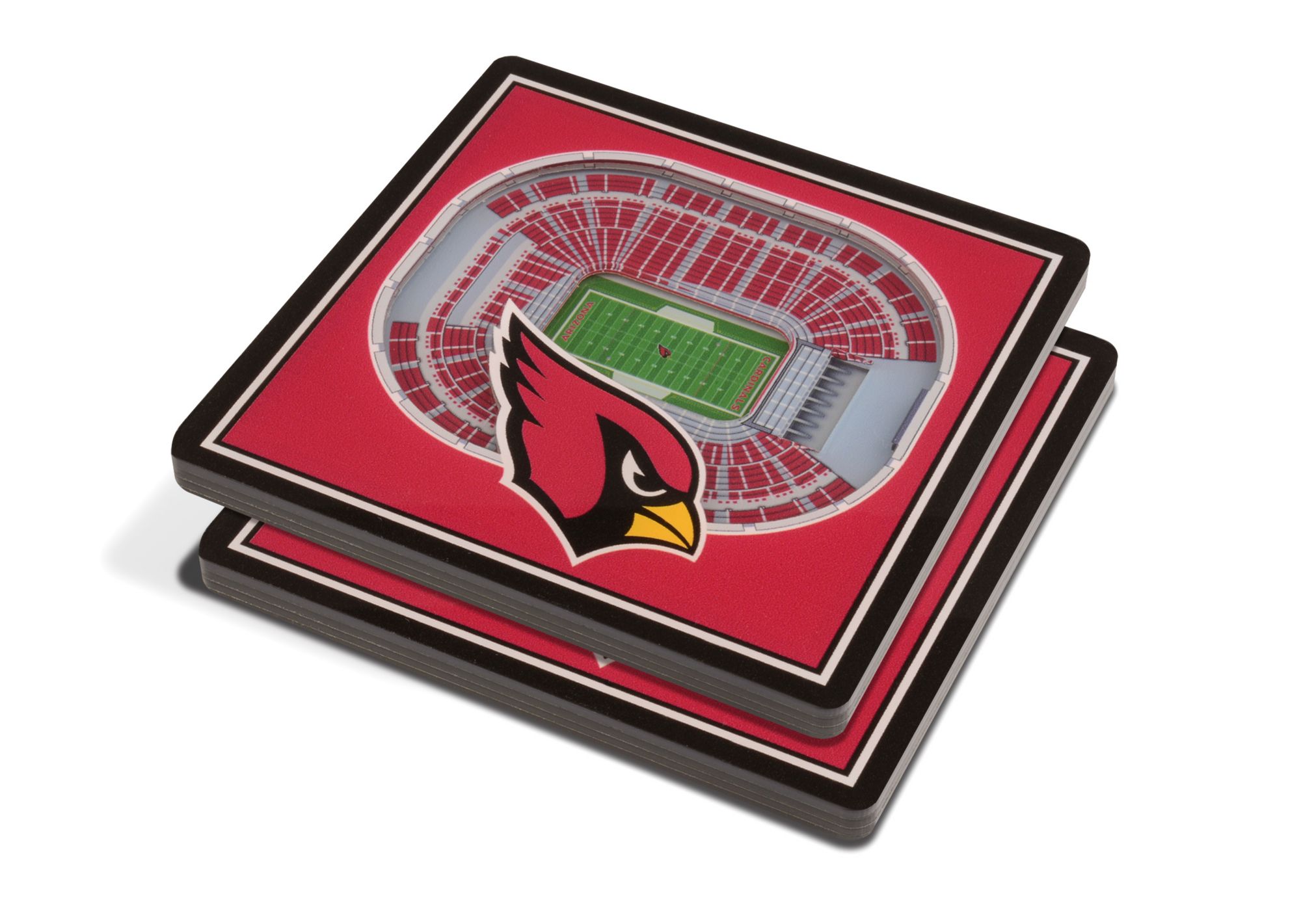 YouTheFan St. Louis Cardinals 3D Stadium Views Coaster Set